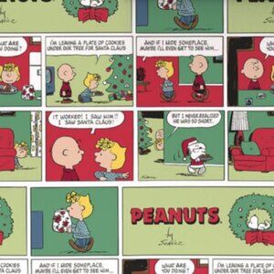 Hallmark Wrapping Paper Christmas Peanuts Classics Comic Strip 70 sq ft Jumbo Ro